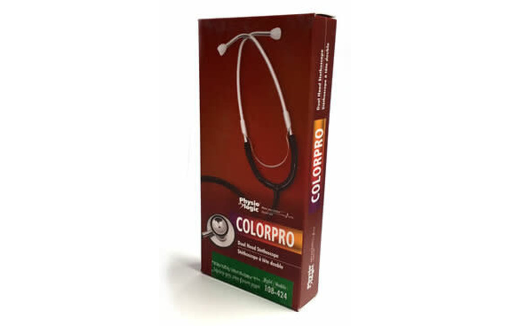 AMG Color Pro Dual Head Stethoscope Silver Chestpiece