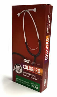 AMG Color Pro Dual Head Stethoscope Silver Chestpiece