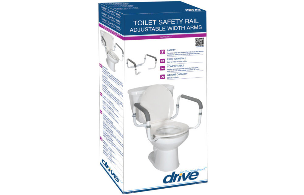 Drive Adjustable Toilet Safety Frame