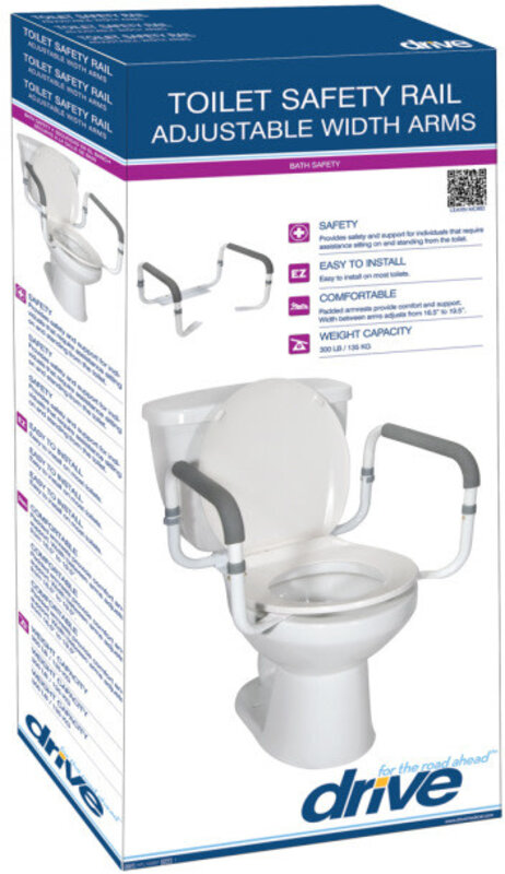 DRV-Drive Medical Drive Adjustable Toilet Safety Frame