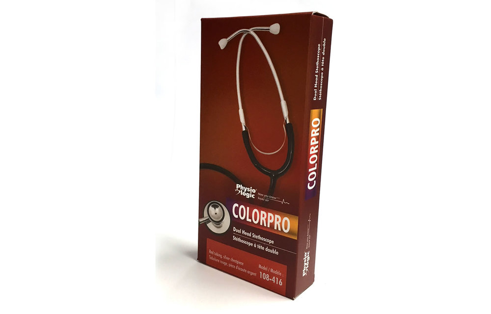 AMG Color Pro Dual Head Stethoscope Silver Chestpiece