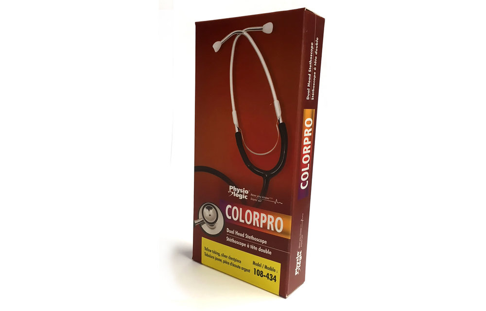 AMG Color Pro Dual Head Stethoscope Silver Chestpiece