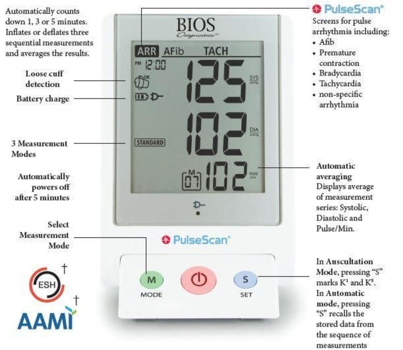 BOS-BIOS Bios Automatic Professional Blood Pressure Monitor