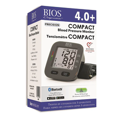 BOS-BIOS Bios Compact Blood Pressure Monitor with Bluetooth  Silver