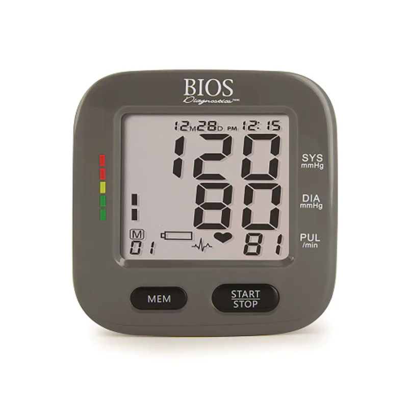 BOS-BIOS Bios Compact Blood Pressure Monitor with Bluetooth  Silver