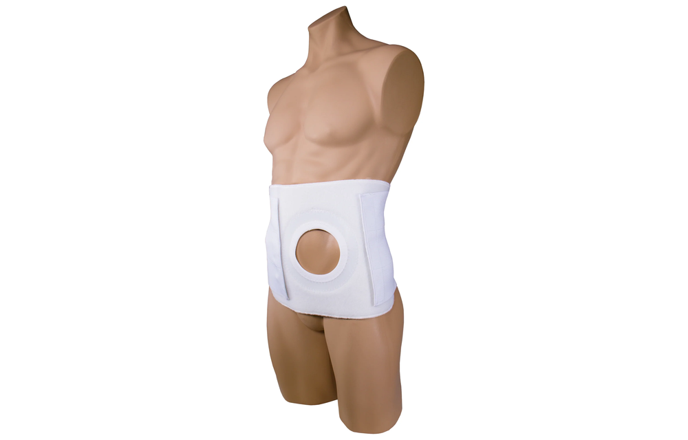 Ostomy & Hernia Support 9" Binder 4" Opening