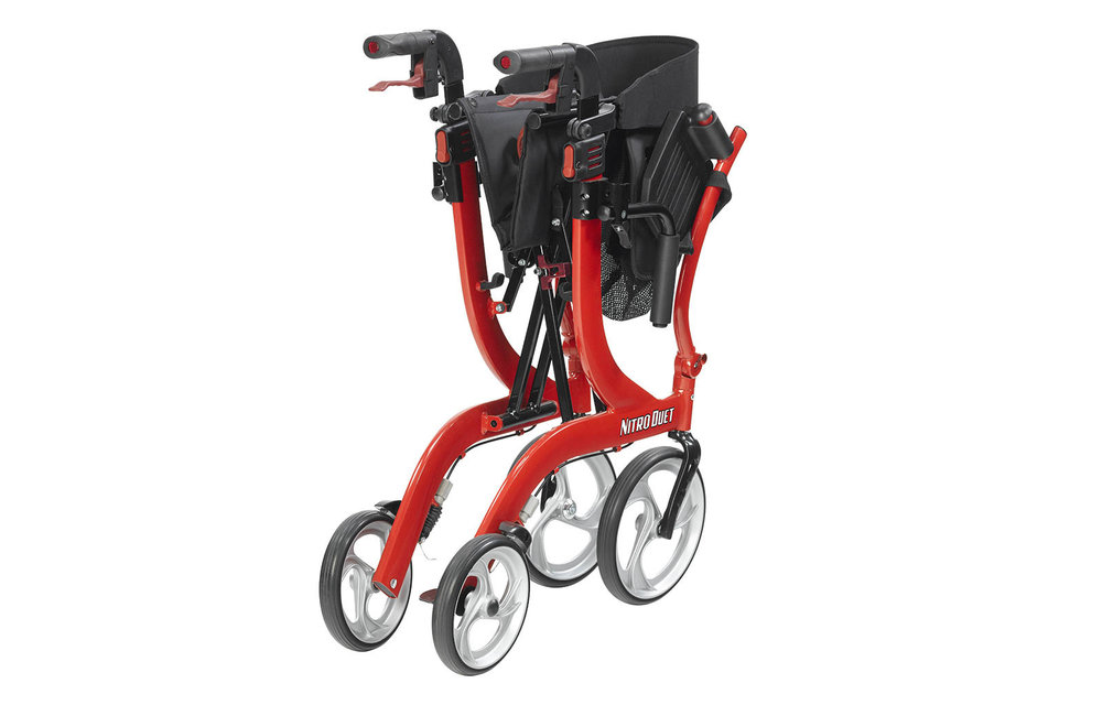 Drive Nitro Rollator Red Duet Transport/Walker
