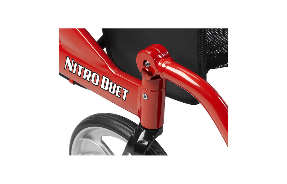 Drive Nitro Rollator Red Duet Transport/Walker
