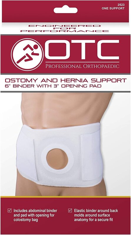 OTC - Airway Surgical Ostomy & Hernia Support 9" Binder 3" Opening