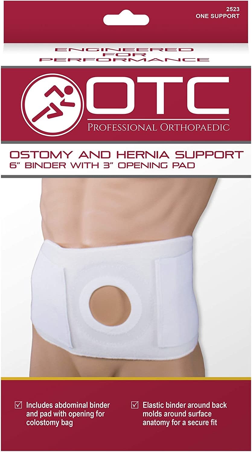 Ostomy & Hernia Support 9" Binder 3" Opening