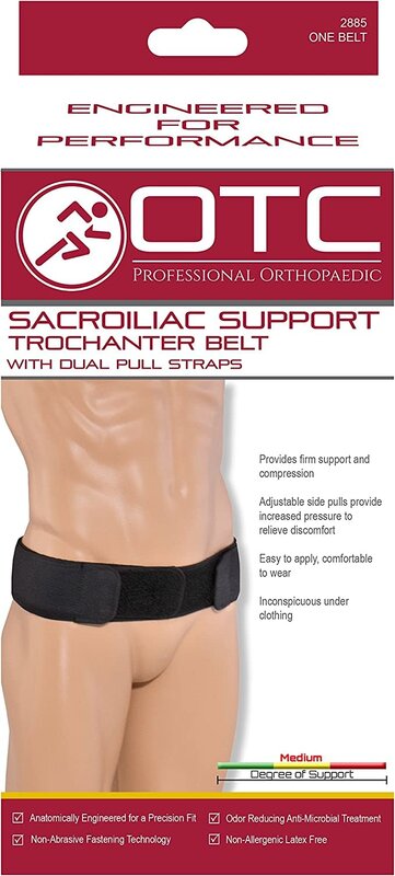 OTC - Airway Surgical OTC Sacroiliac Support Trochanter SI Belt with Dual Pull Straps