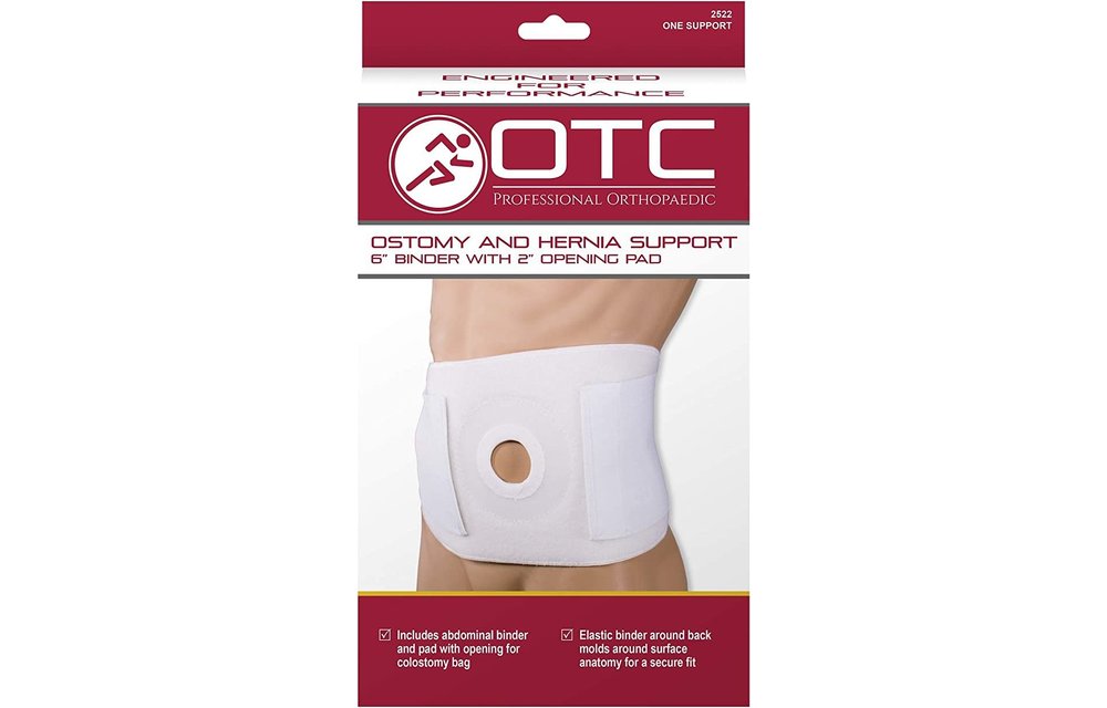 Ostomy & Hernia Support 6" Binder 2" Opening