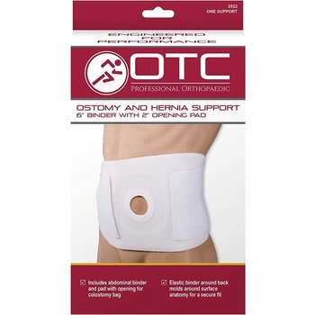 OTC - Airway Surgical Ostomy & Hernia Support 6" Binder 2" Opening