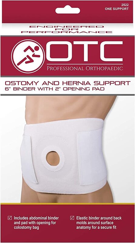 OTC - Airway Surgical Ostomy & Hernia Support 6" Binder 2" Opening