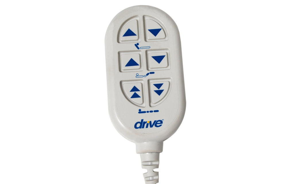 Drive Medical Full-Electric Hospital Bed w/Half Rails