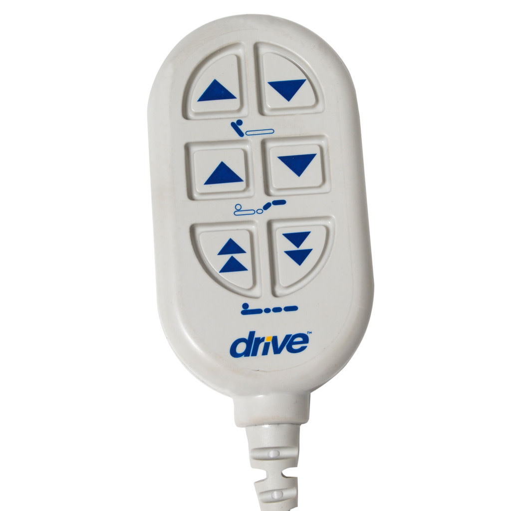 Drive Medical Full-Electric Hospital Bed w/Half Rails