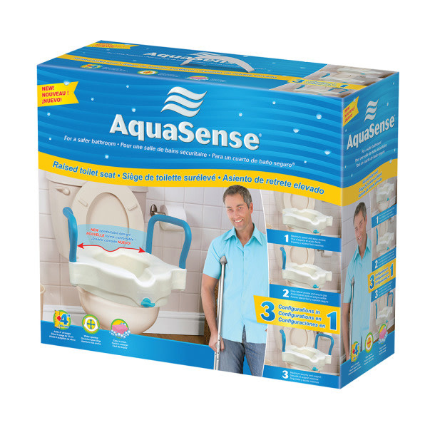 AquaSense Raised Toilet Seat Height