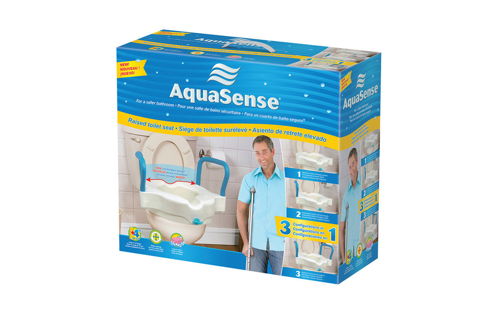 AquaSense Raised Toilet Seat Height