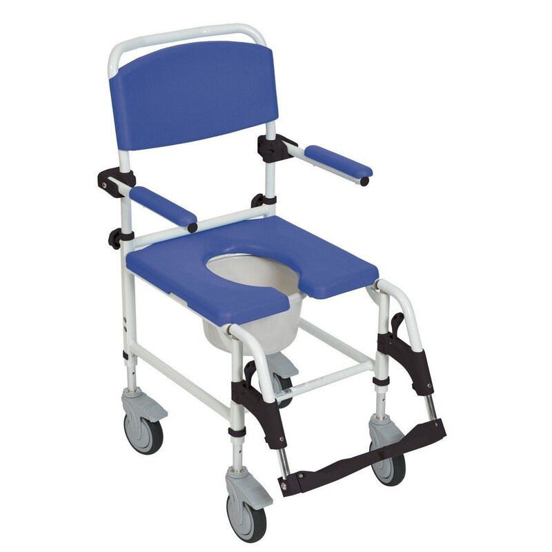 DRV-Drive Medical Drive Shower Seat & Commode Adjustable Wheels 275 lbs