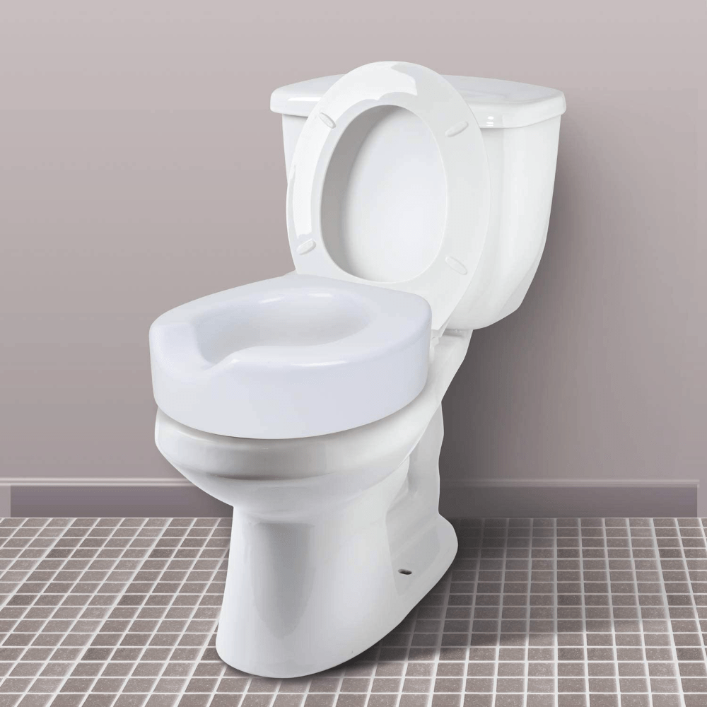 CRX-Carex Carex 4" Quick Lock Raised Toilet Seat (fits most elongated & standard bowls)