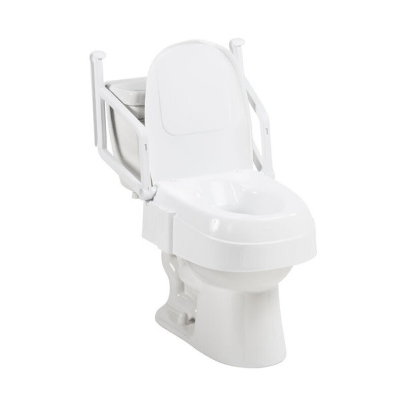 DRV-Drive Medical PreserveTech Universal Raised Toilet Seat 2-6" (Fits Most Round/Oval Toilets) 350lbs