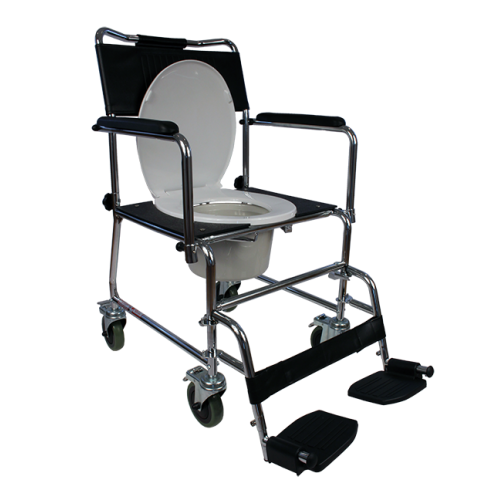 Artisan 500AF Adjustable Frame Drop Arm Wheeled Commode