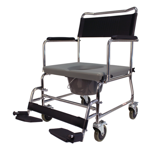 Heavy Duty Deluxe Wheeled Commode - Med Supplies