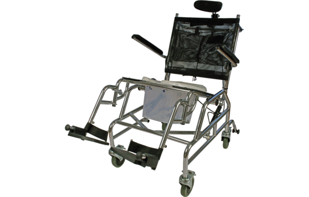 Tilt Wheeled Commode Padded Seat