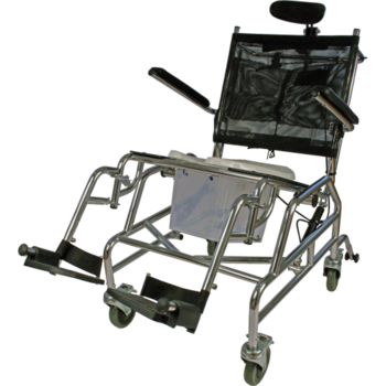 Artisan Tilt Wheeled Commode Padded Seat