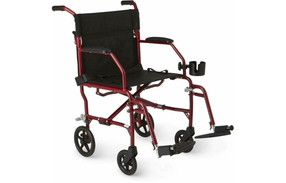 Medline Ultralight Transport Wheelchair 19”