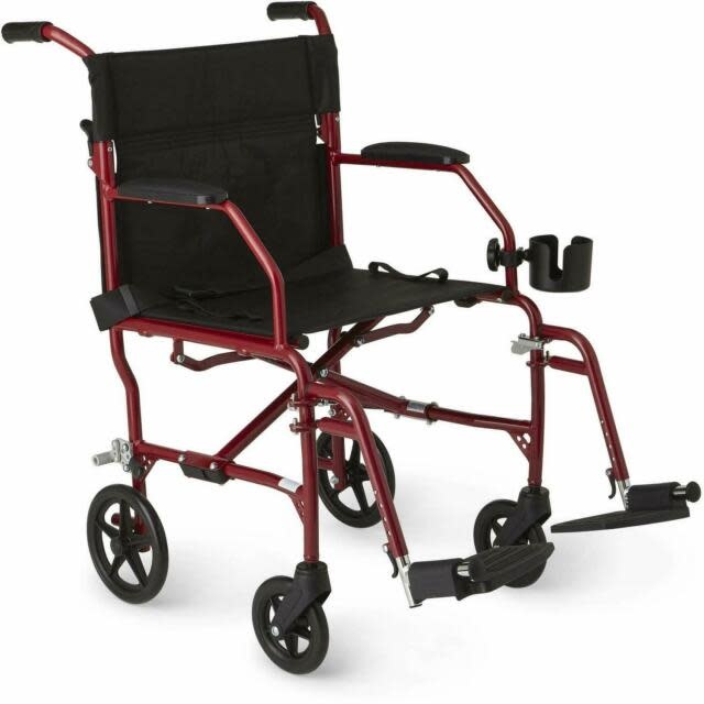 ML-MedLine Medline Ultralight Transport Wheelchair 19”