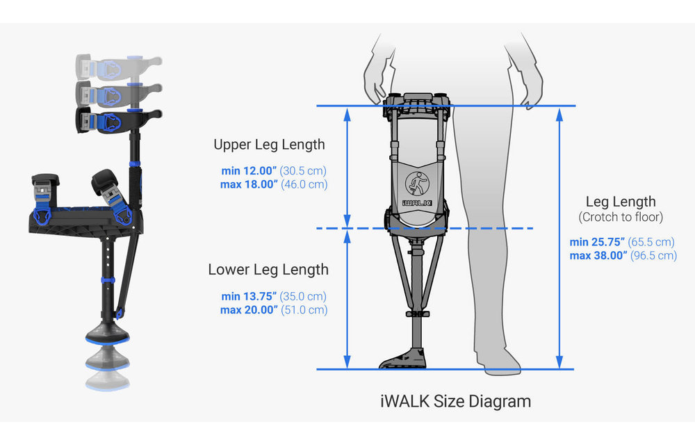iWalk Hands Free 3.0 Crutch 275lbs