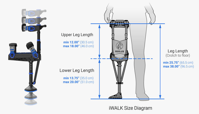 iWK-iWalk iWalk Hands Free 3.0 Crutch 275lbs