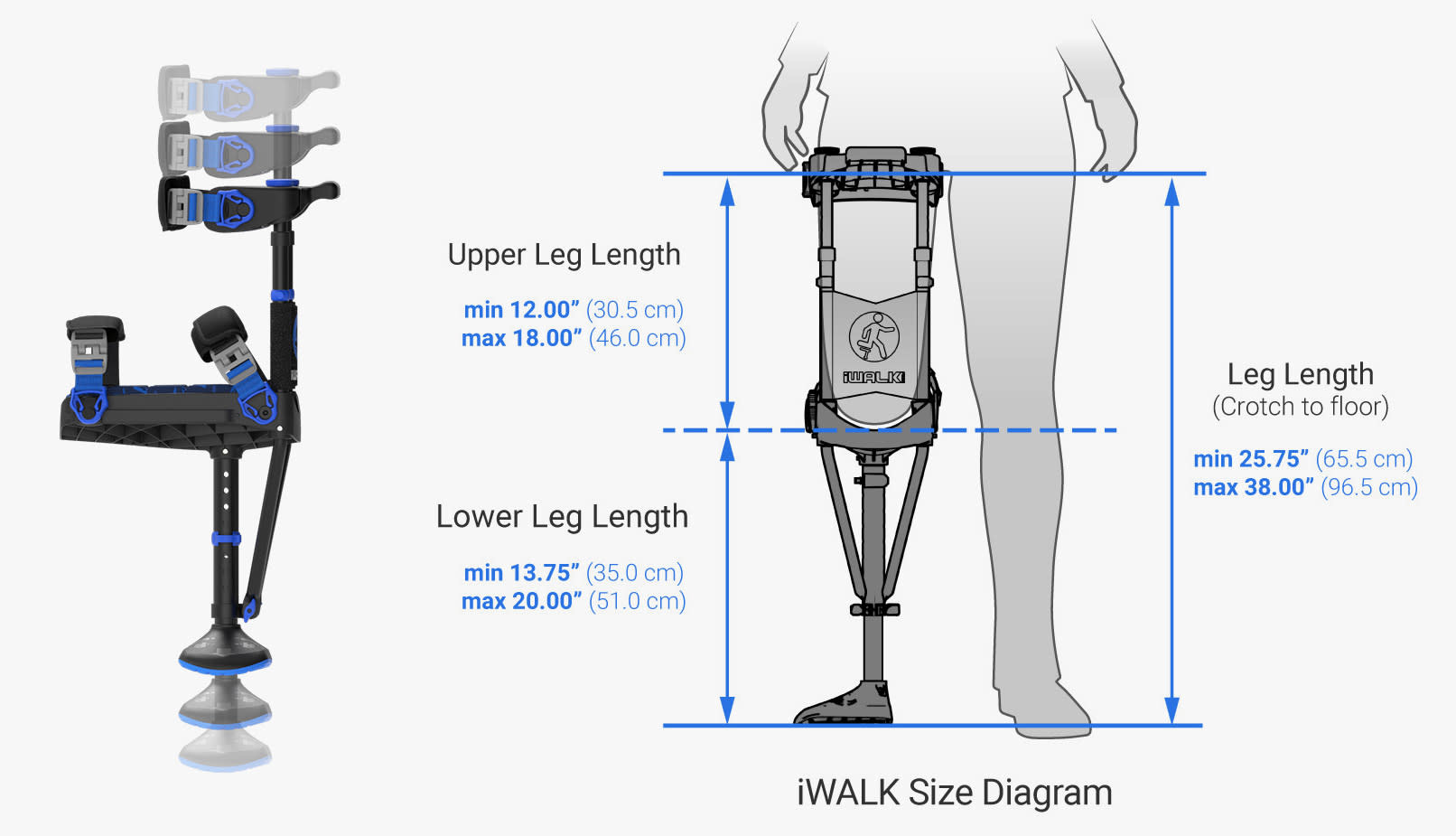 iWalk Hands Free 3.0 Crutch 275lbs