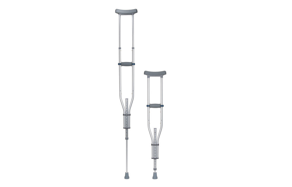Drive Universal Quick Adjust Crutches Range 4'6" - 6'6" Pair 300lb
