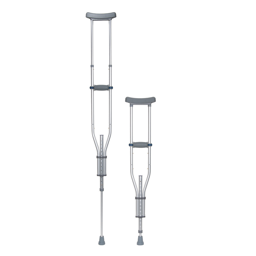 DRV-Drive Medical Drive Universal Quick Adjust Crutches Range 4'6" - 6'6" Pair 300lb