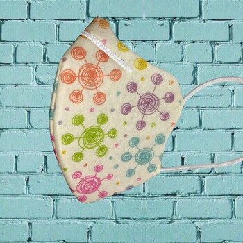 Maskwell Kids Reusable Face Mask Silver Ion Technology Circles