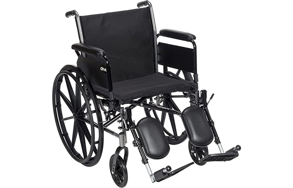 Cruiser III Wheelchair Adjustable Seat Height Detachable Desk Arm (ADDA) Elevated Foot Rest