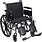 DRV-Drive Medical Cruiser III Wheelchair Adjustable Seat Height Detachable Desk Arm (ADDA) Elevated Foot Rest