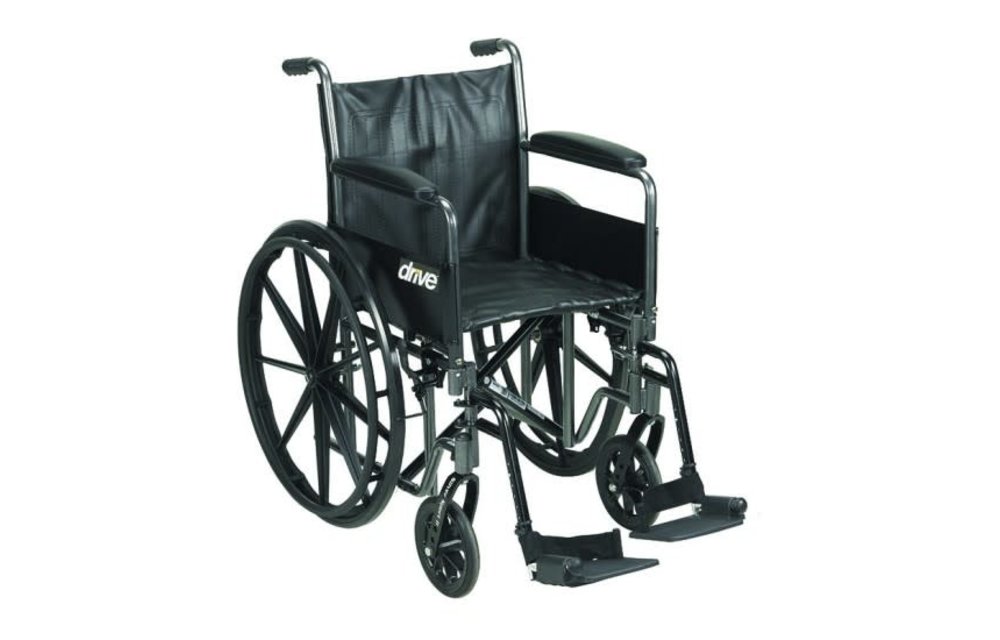 Drive Silver Sport 2 Wheelchair Detachable Full Arm (DFA) Foot Plates (SF)