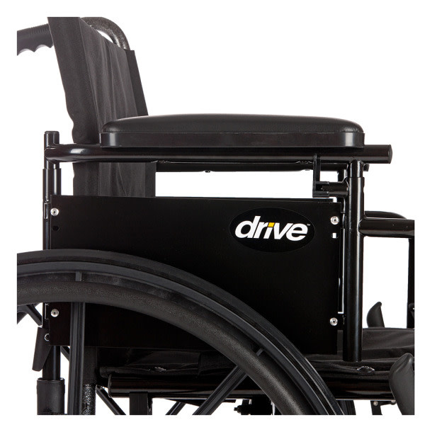 DRV-Drive Medical Cruiser X4 Wheelchair Adjustable Seat Height Detachable Full Arm (ADFA) Elevated (ELR) 300lbs