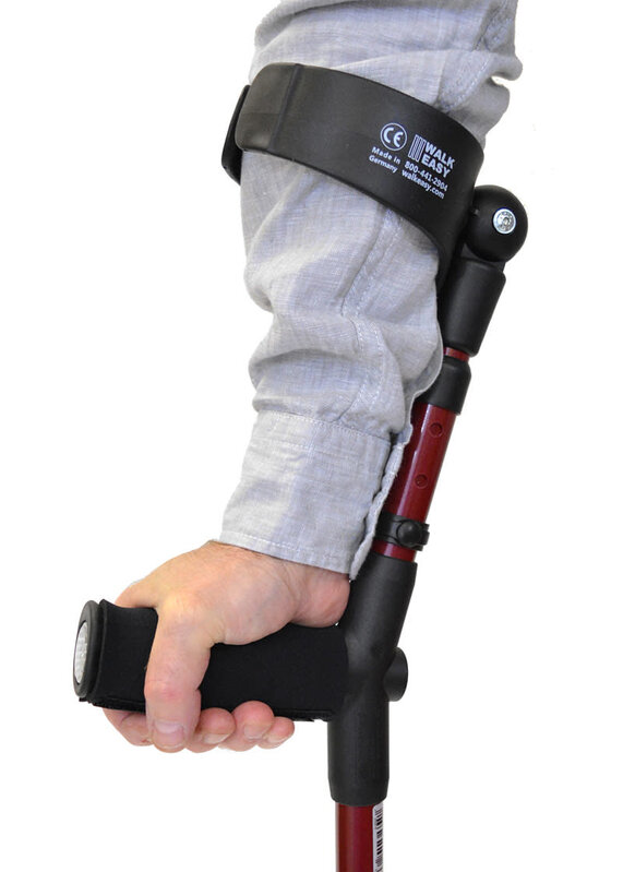 WLKE-WalkEasy WalkEasy Forearm Crutch Soft Grip Adjustable Full Cuff Adult Pair