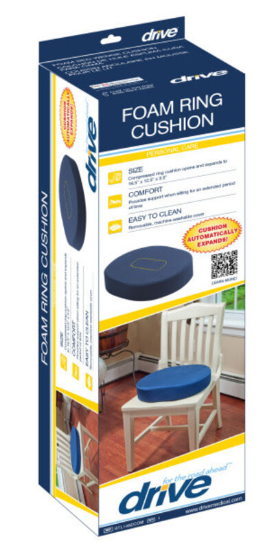 DRV-Drive Medical Drive Foam Ring Cushion 16.5x12.5x3.5"