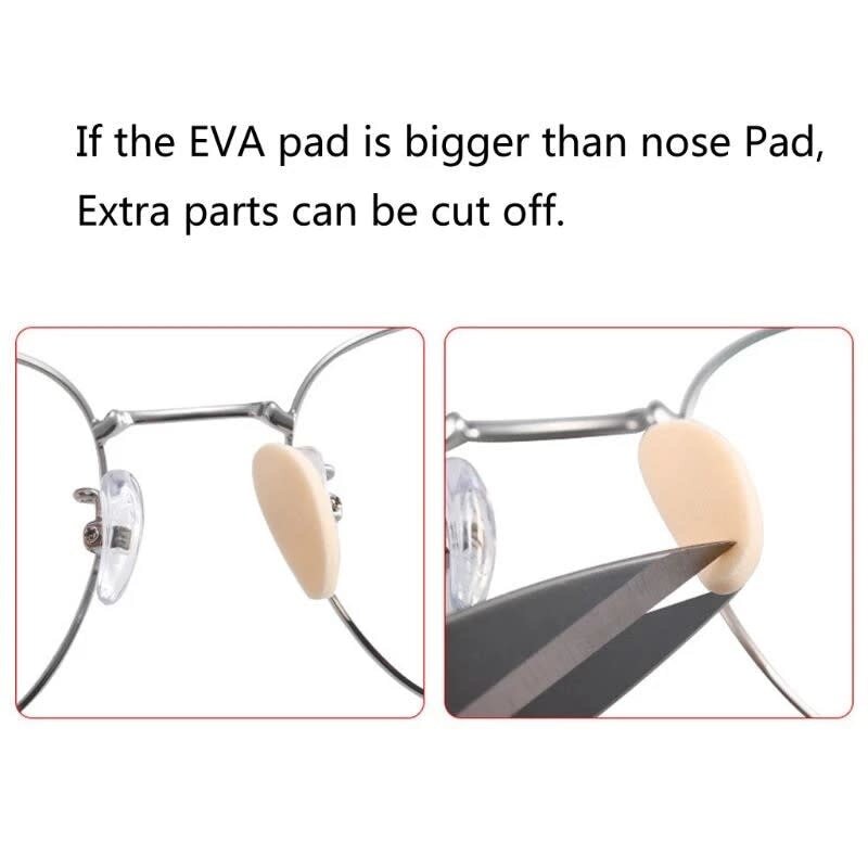 PT-ProTech ProTech Self-Stick Foam Nose Pads for Eyewear Comfort Peach 10/bx
