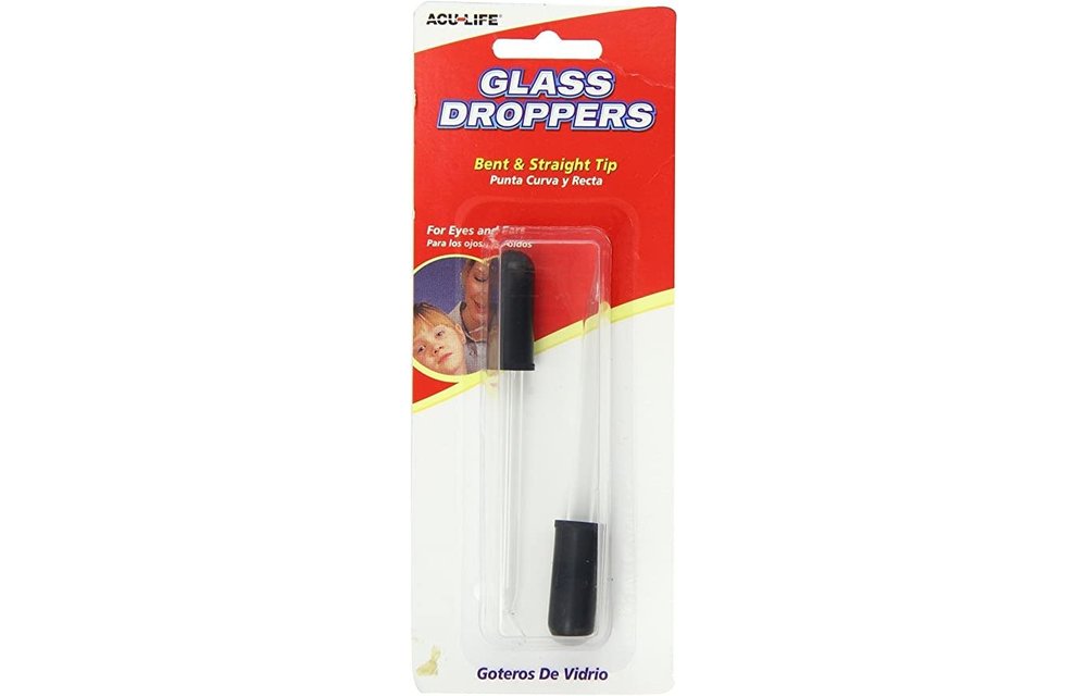 AcuLife Glass Dropper Bent and Straight Tip 2/bx