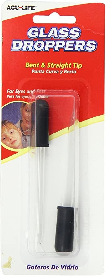 AcuLife Glass Dropper Bent and Straight Tip 2/bx