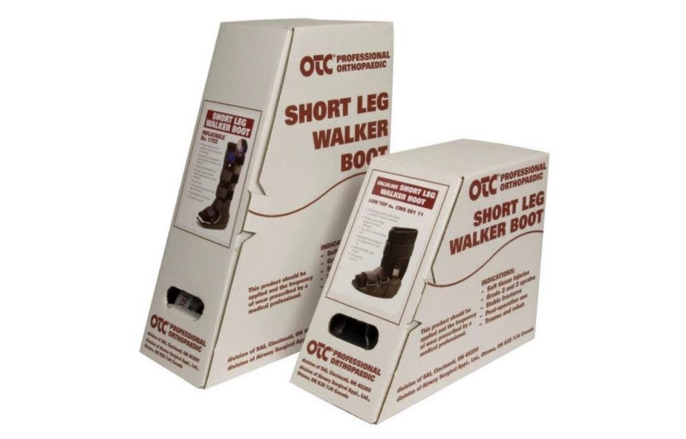 OTC Inflatable High Top Walker Boot Large Black