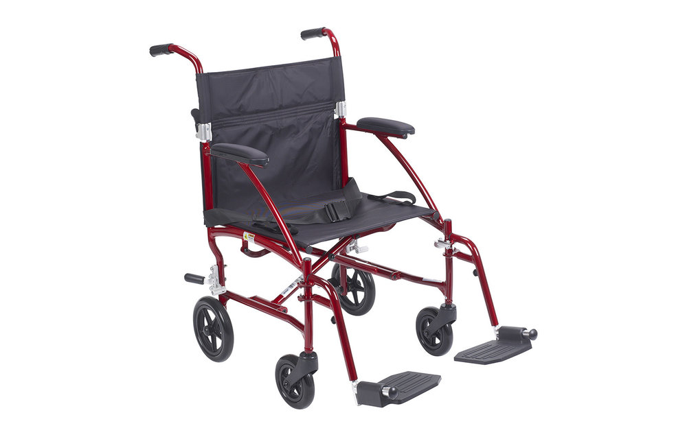 Fly-Lite Aluminum Transport Chair 19" 300 lb
