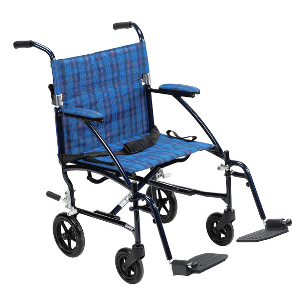 Drive Medical Fly-Lite Aluminum Transport Chair 19" 300 lb