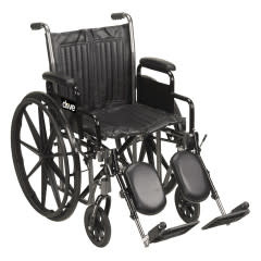 Drive Silver Sport 2 Wheelchair Detachable Desk Arm (DDA) Elevated Foot Rest (ELR)